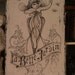 French Country Garden vintage sign la Belle Jardin cherub putti vintage script handpainted