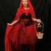 Red riding hood steel boned halloween corset outfit-whole corset outfit-made for buyer