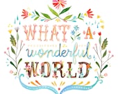 Wonderful World- 8x10 print - thewheatfield