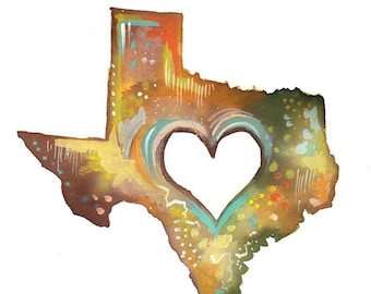Texas - 8x10 - vertical