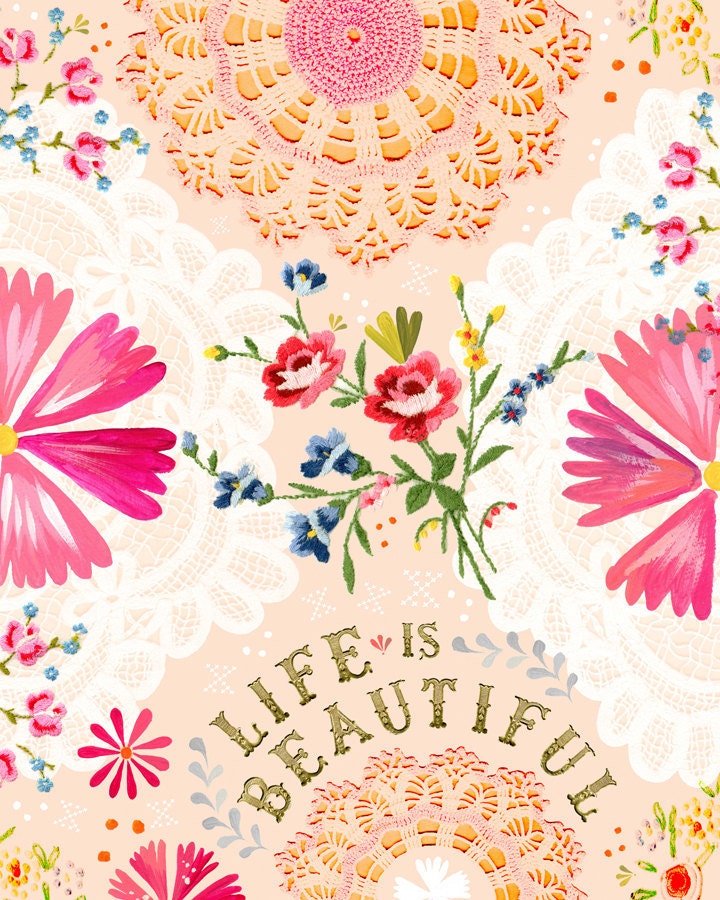 Life is Beautiful- 8x10 print - vertical