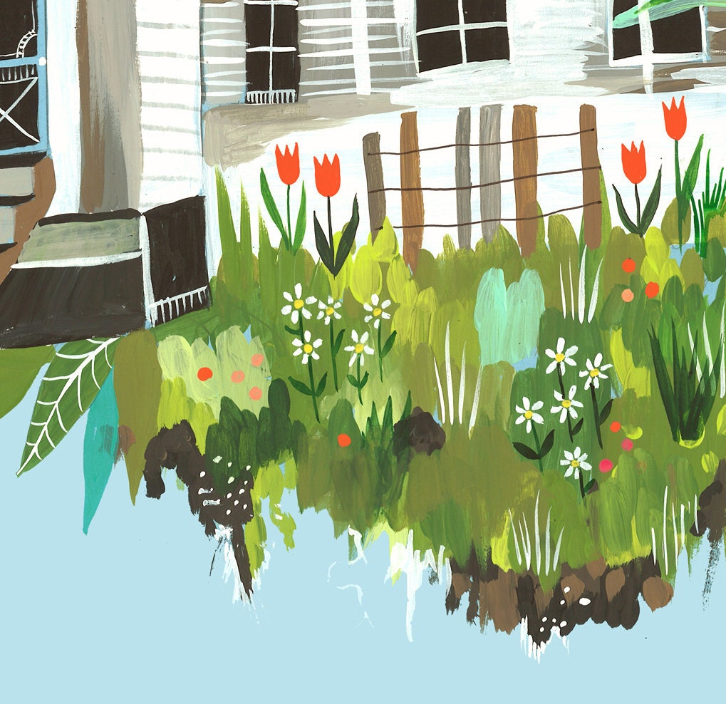 Magic Farmhouse - 8x10 print - vertical