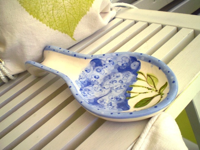 Hydrangea spoon rest