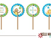 Sweet At One Boy - Cupcake Toppers