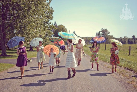 vintage inspired tea dresses for your wedding - reserved for Kensey