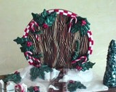 Fairy Door Magical Portal Yuletide Holly