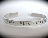 Body Mind Spirit- Cuff Bracelet