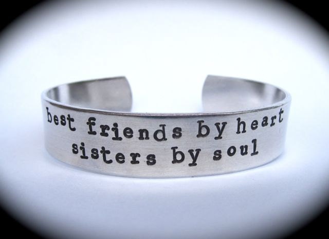 Best Friends and Sisters- Cuff Bracelet
