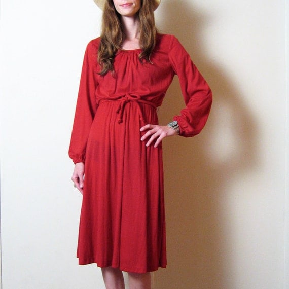 red dress