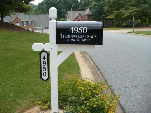 Custom Mailbox Address Vinyl Decal with Your Choice of Font, Flourish, Text, and Color