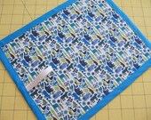 Alexander Henry's Teeny Tiny zoo in pool TRAVEL chalkboard mat placemat (a)