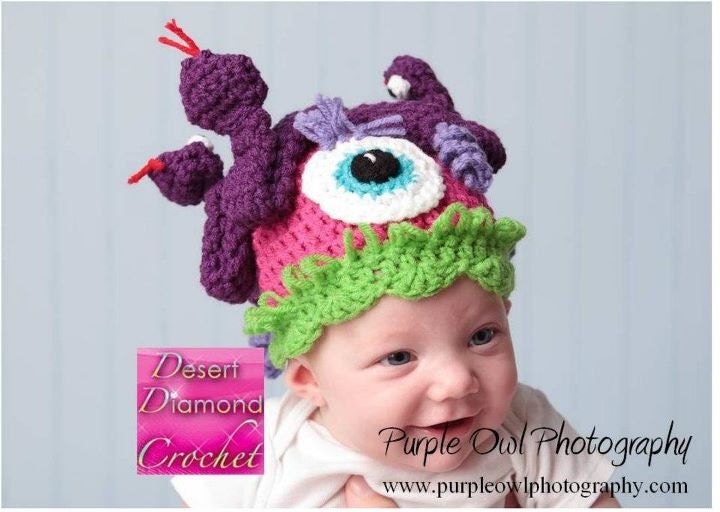 Lucy Medusa Hat - Any Size - Any Color Combo
