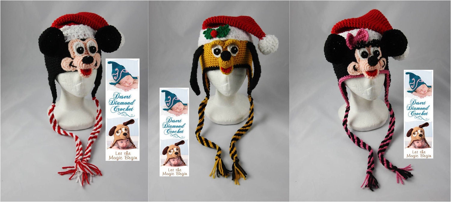 Santa Hat Pattern Pack 2 - All Sizes - 3 Patterns