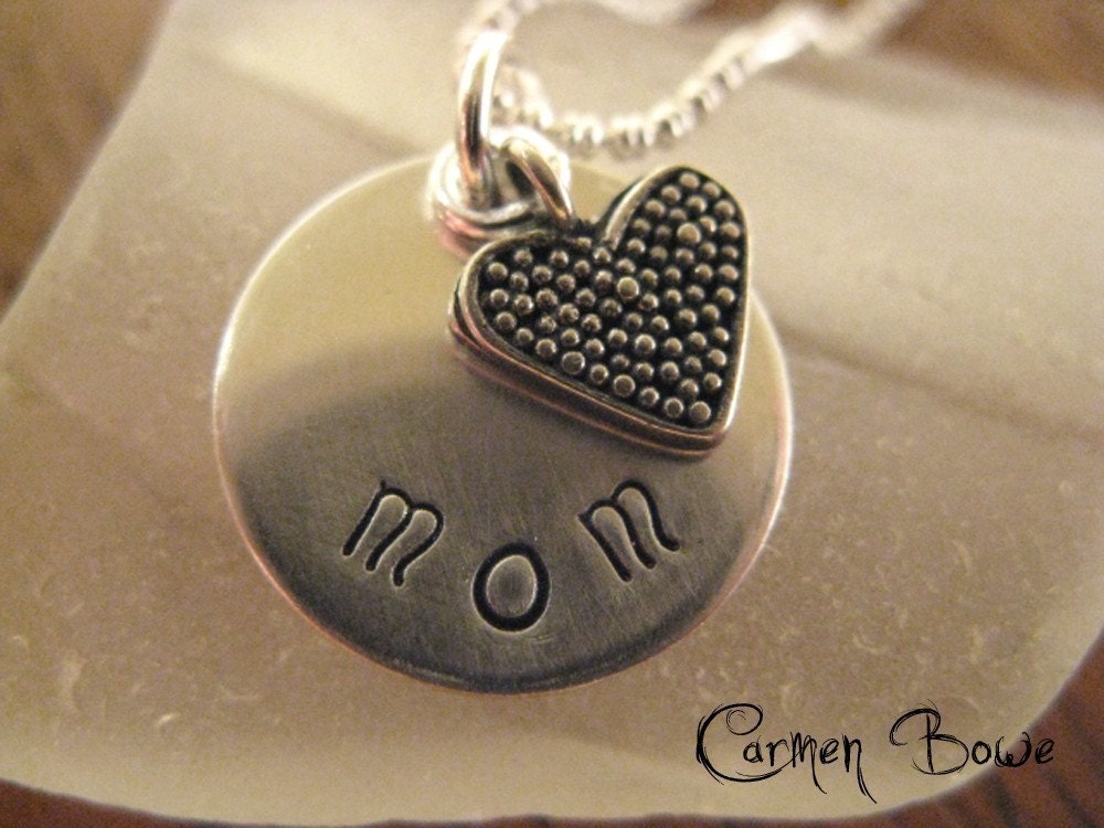 This Heart's for Mom Necklace by Carmen Bowe