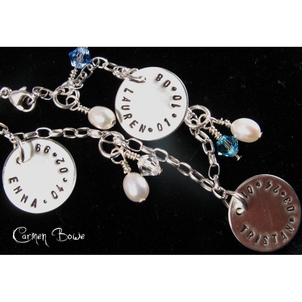 Mommy Brag Triple Charm Bracelet