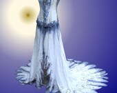 Hand Painted Gothic Wedding Gown