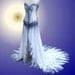 Gothic Wedding Gown Hand Painted