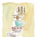 Watercolour Pile of Teacups 8x10 Print
