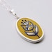 Embroidered Necklace Hand Embroidered Flower Pendant