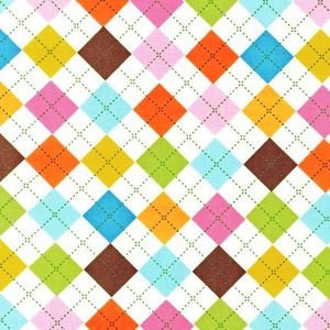 Crayon Wallet Children's Coloring Portfolio in Summer Argyle - Hip Trendy Toddler Travel