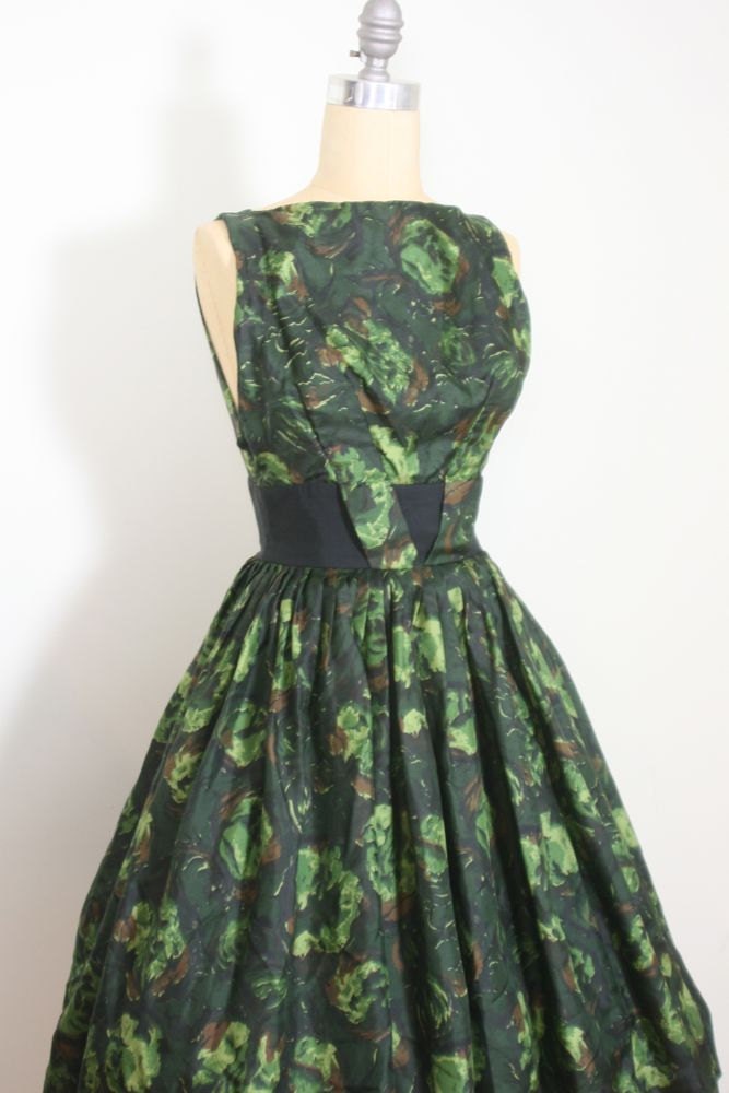 Green Flower Dress