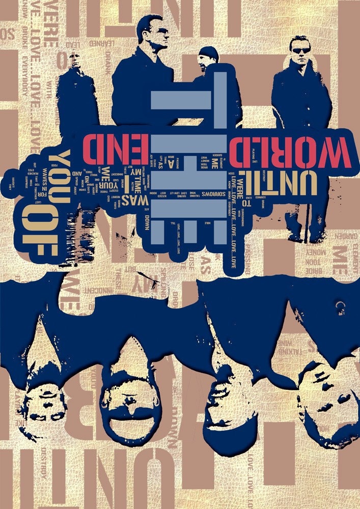 U2 - Until the End of the World the song collage limited edition - NO2 from 50