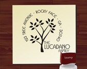 Custom Personalized ROUND SELF INKING Return Address Rubber Stamp - style 1168 - cute wedding or christmas gift