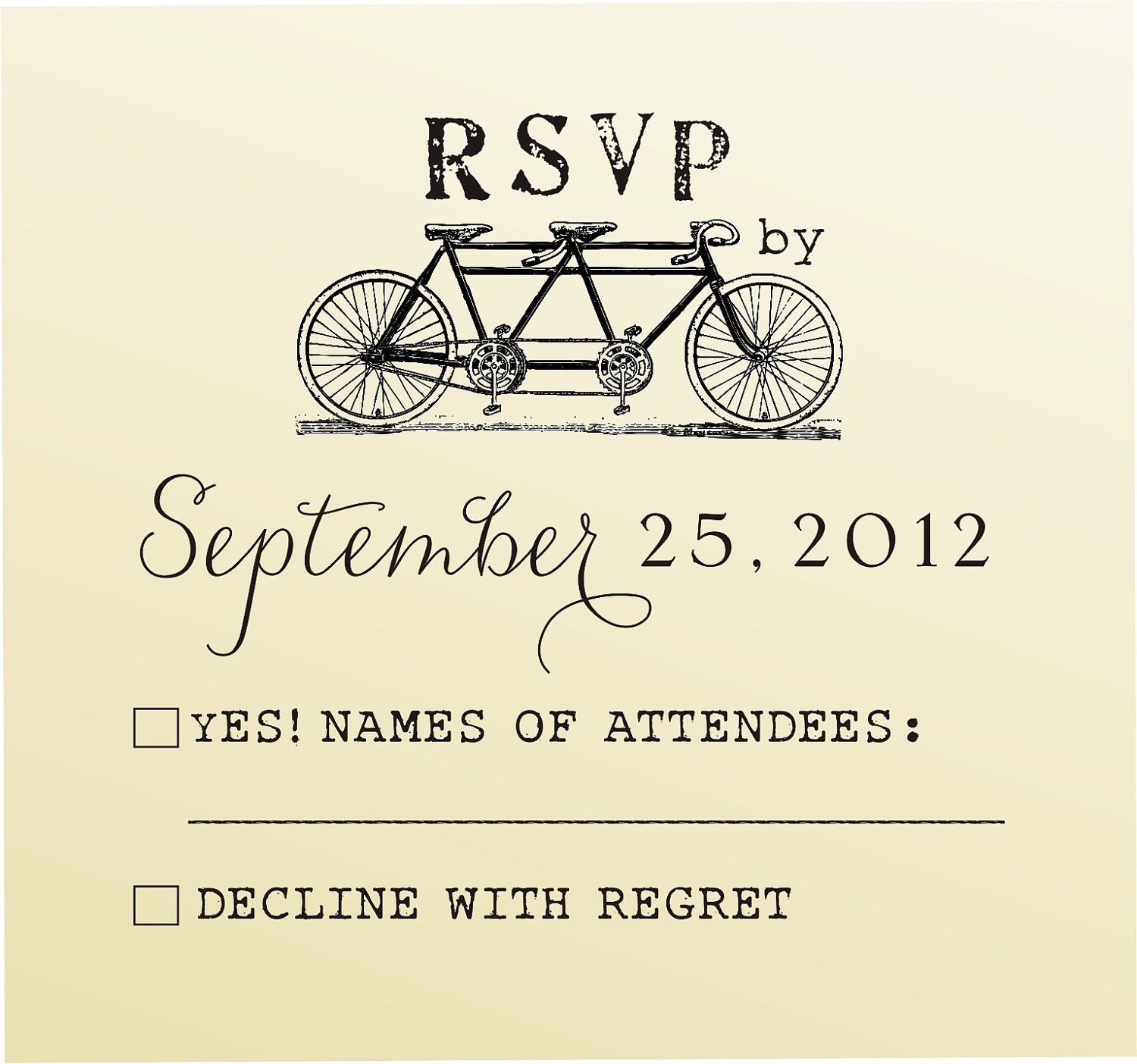 RSVP rubber stamp for custom DIY wedding invitations -style 6028RSVP  - custom wedding stationary