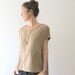 shirt geometric sand 100% cotton