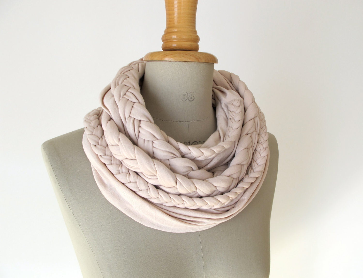 braided loop jersey rose