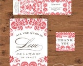 Wedding Reception Stationery - Printable DIY Designs- Pick 2 from the Darling Suite