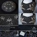 vintage 1950's dress ...amazing black cotton MEXICAN CIRCLE SKIRT full soutache pin-up dress