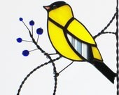 Yellow finch bottom right