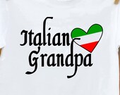 Personalized Italian grandpa (or Nonno) Tshirt