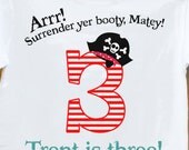 pirate birthday shirt - perfect for the pirate themed birthday party