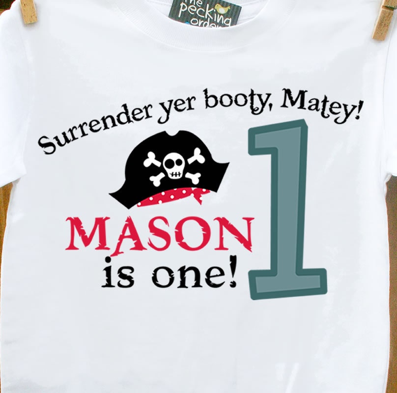 first 1st pirate birthday boy shirt-personalized birthday shirt pirate boy