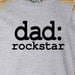 Personalized dad rockstar Tshirt