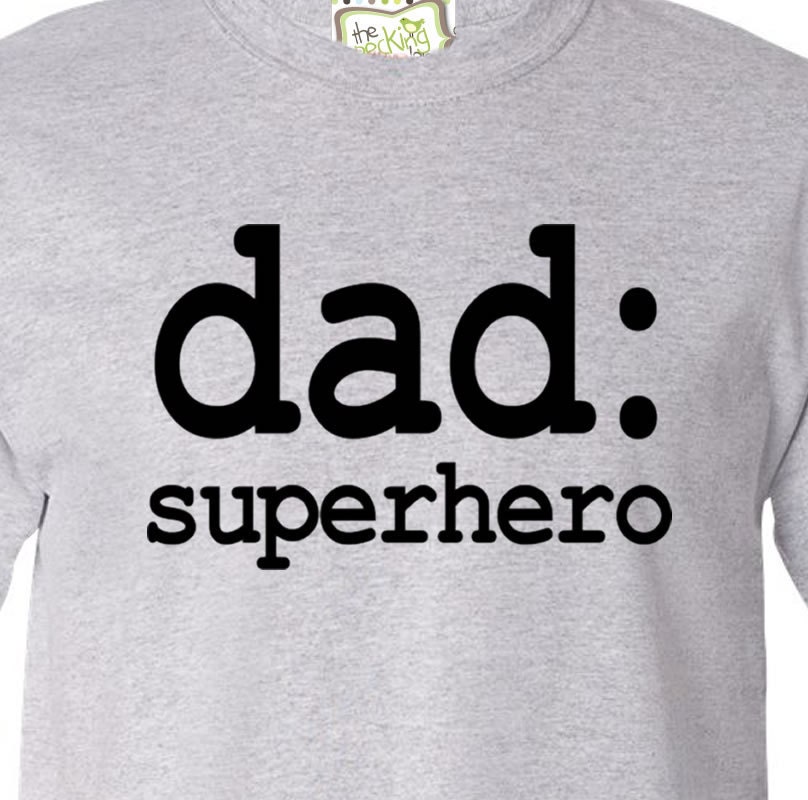 Personalized dad superhero Tshirt