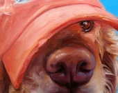 SPORTS DOGS, personalized custom Pet Portrait OIL paintings by puci, 12x12"