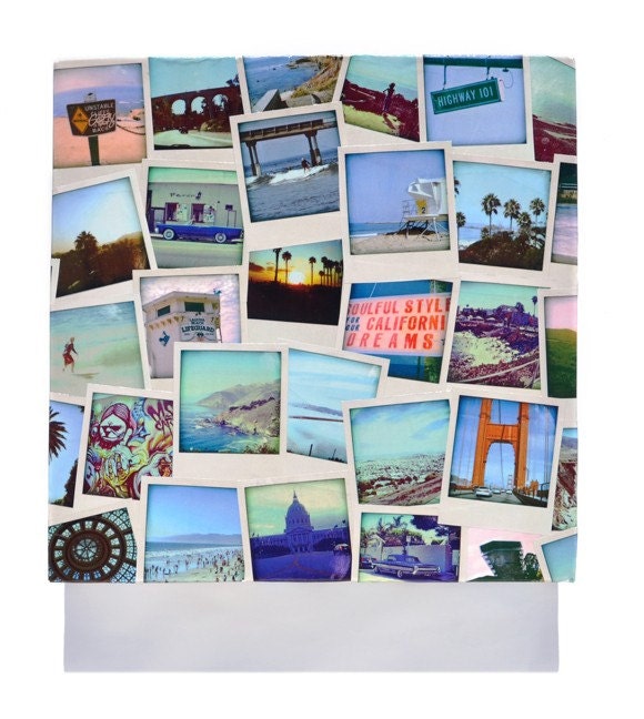 Cameraluv - West Coast Tour - 12x12 - Collage on Wood