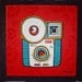 Cameraluv - Starmite on Red - 16 x 16 x 1.5 - Acrylic on Canvas