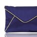 Purple and gold satin Katerina clutch