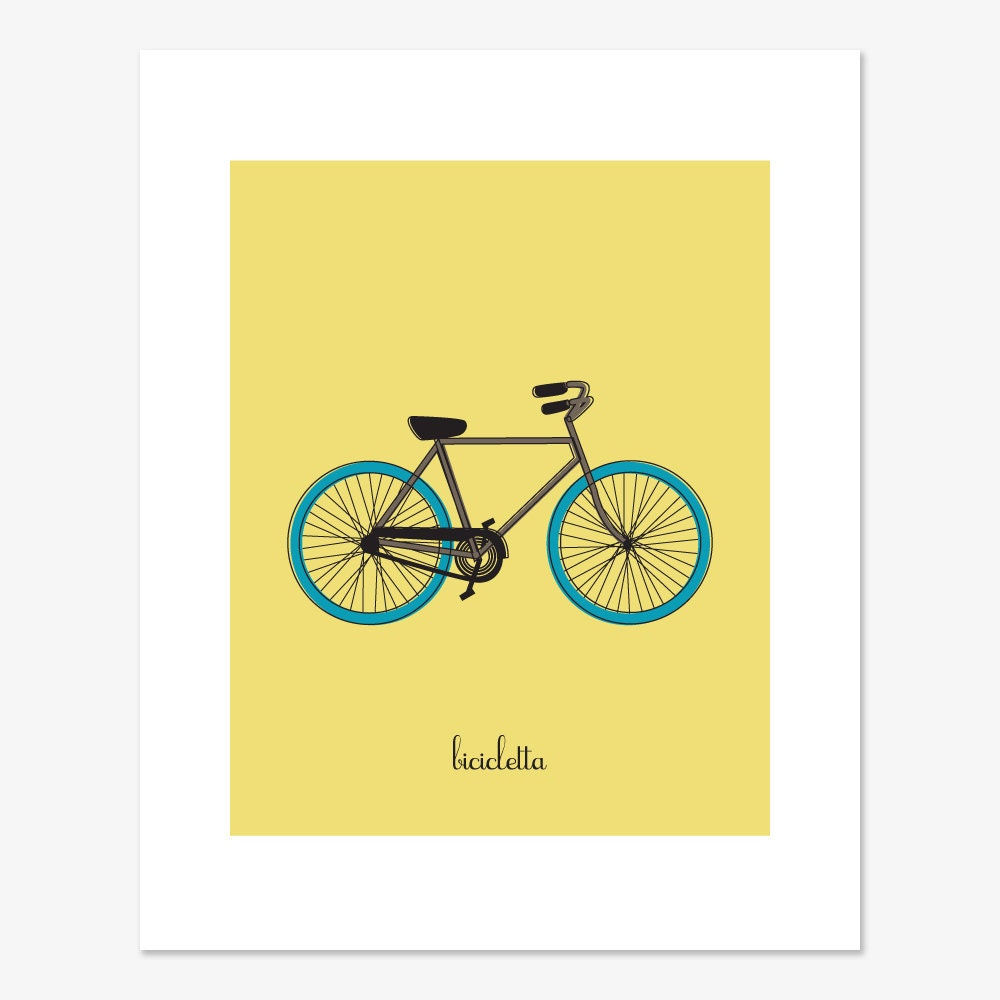 Bicycle Print (Italian)