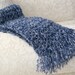 Scarf - Denim Navy Blue Variegated with Fringe