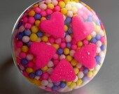 Resin Sprinkle Ring  -  Sugar on the Bottom