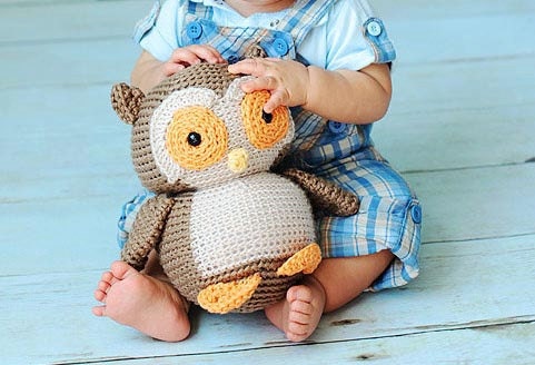 Crochet PATTERN: Owl Plush -pdf-