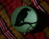 Crow Bubble Charm that Glows in the dark