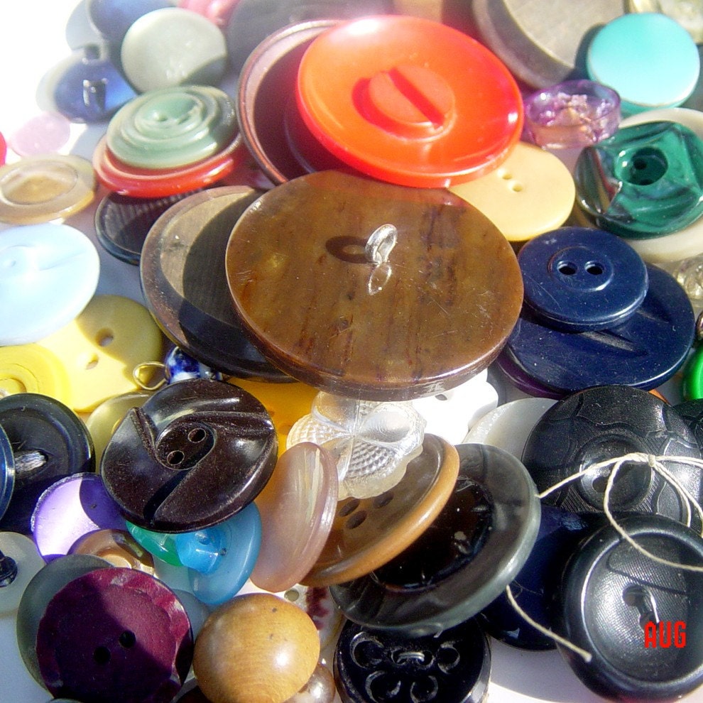 Vintage / Antique Plastic Button Lot of Unique Ones