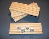 4 Domino Holders Rack Mexican Train Chicken Foot Handmade 4 Rows of Dominoes Great Stocking Stuffers