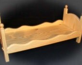 Doll Bed Stackable Reversible Canopy 18" American Girl Bunk Bed Wooden